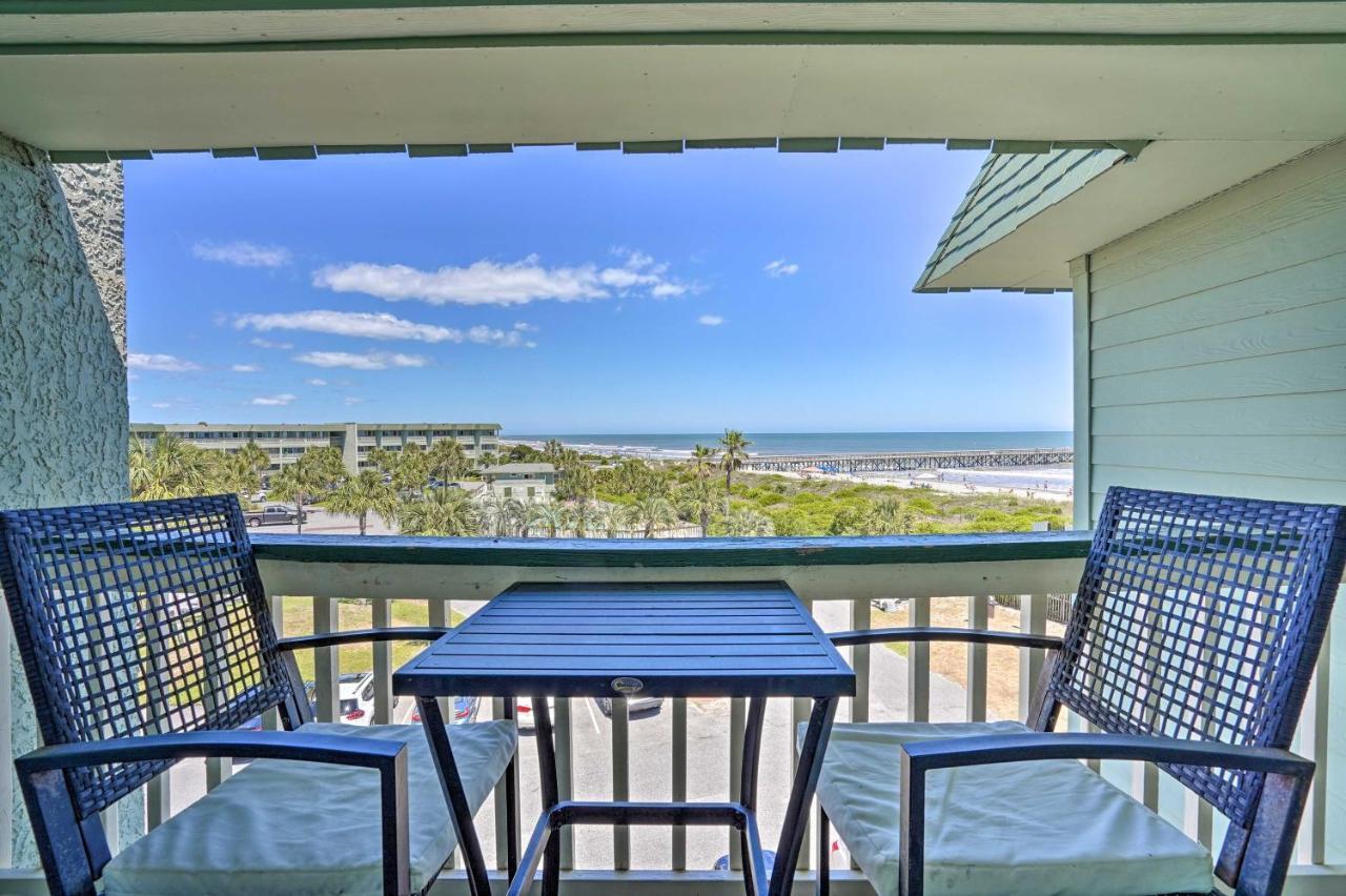 Isle Of Palms Beachfront Condo With Balcony And Pool! 외부 사진