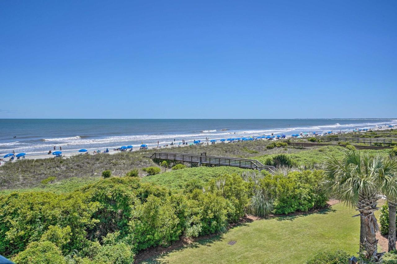 Isle Of Palms Beachfront Condo With Balcony And Pool! 외부 사진